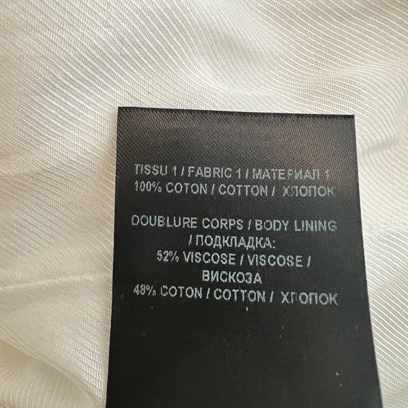 NEW BALMAIN DOUBLE-BREASTED BLAZER SIZE FR 36 US 04 COLOR BLANC GOLD BUTTONS - Picture 15 of 16